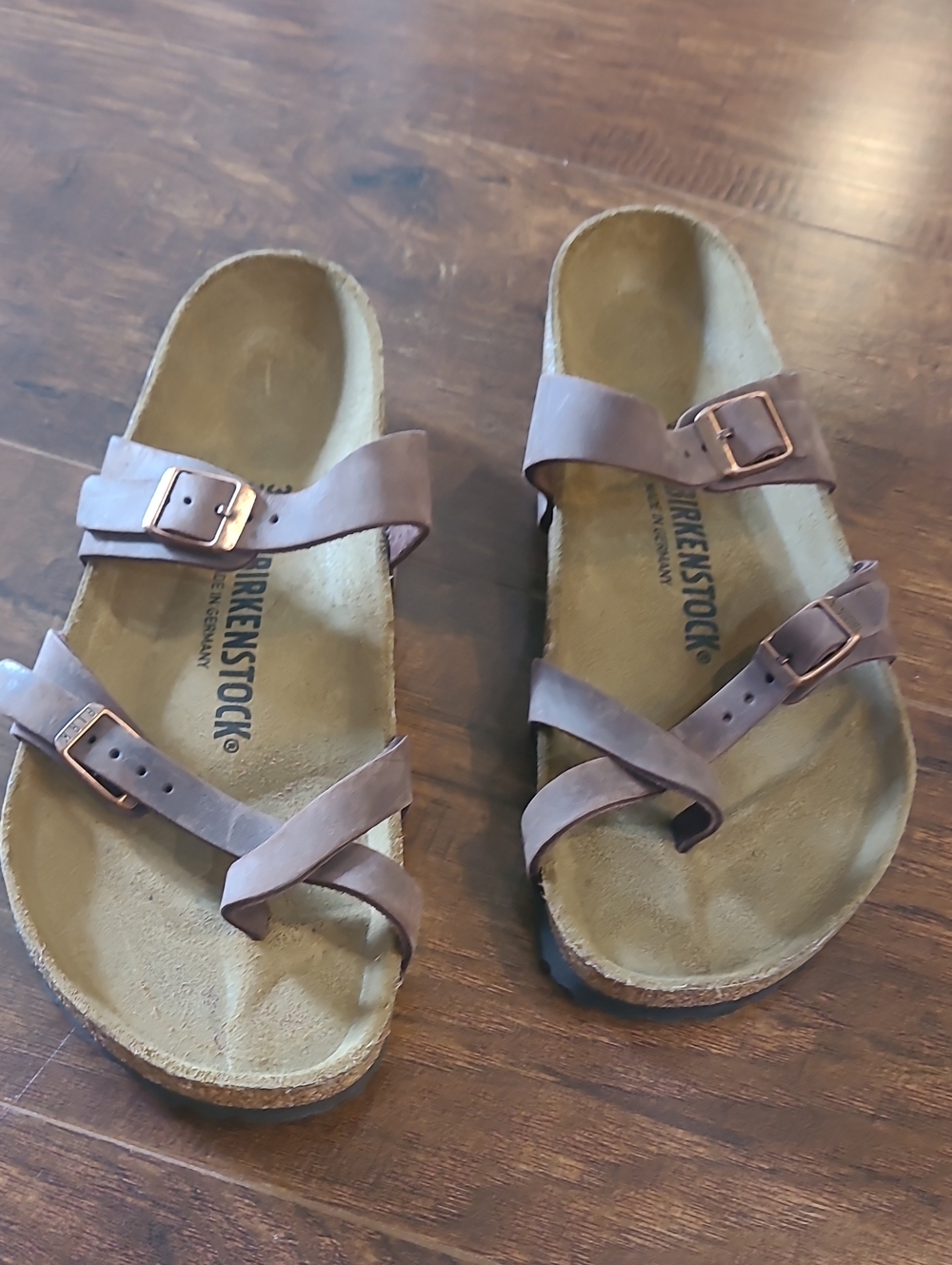 Birkenstock Women's Brown Nubuck Multi-Strap Sandals Size L8 M6